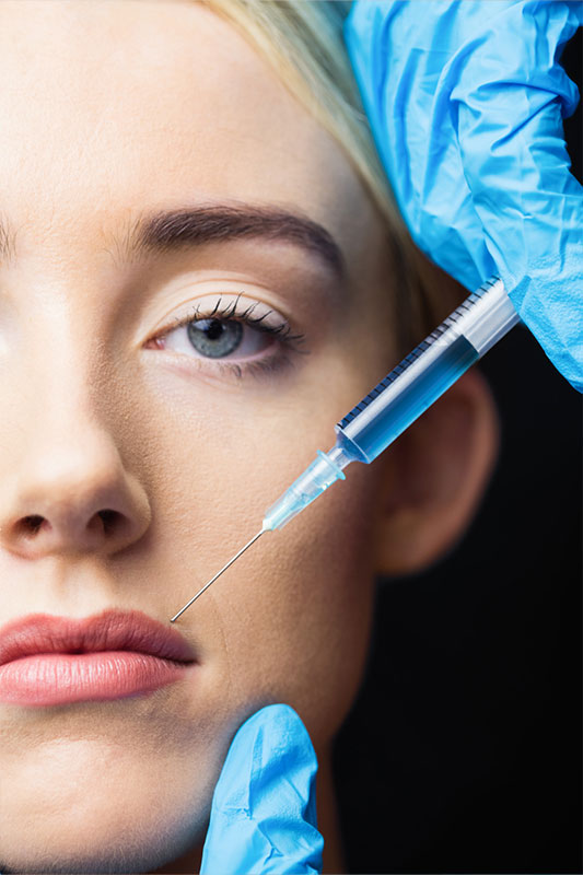 Faltenbehandlung mit Hyaluron